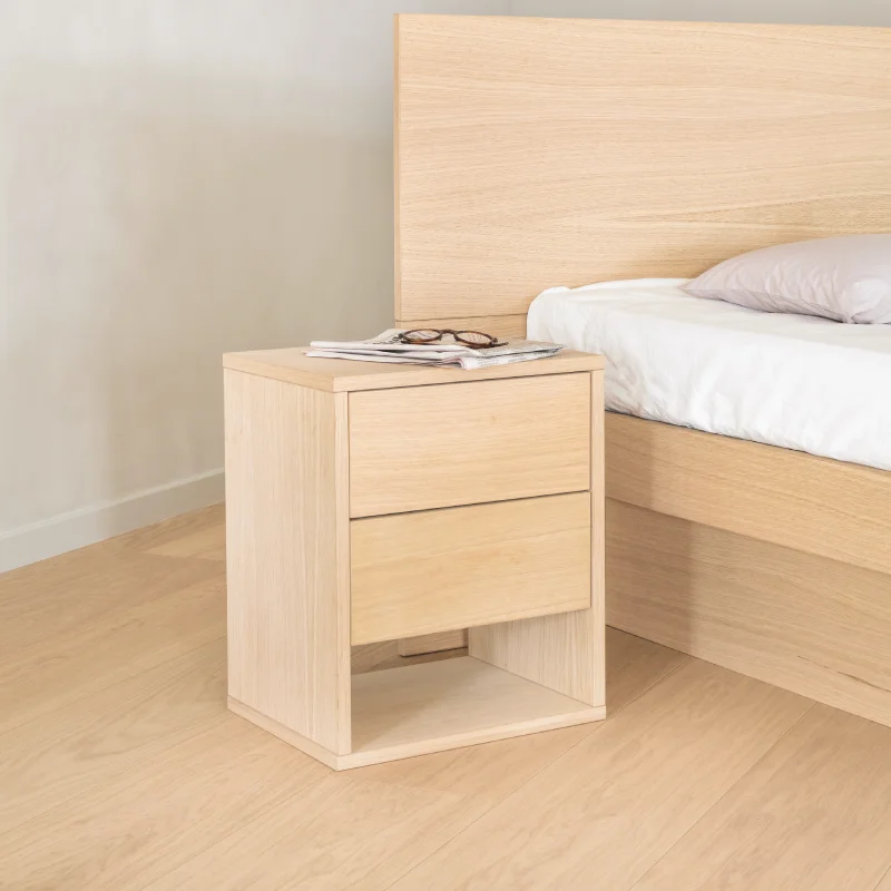 Der Nachttisch zum Wasserbett-Modell Vita von Akva Schweiz.